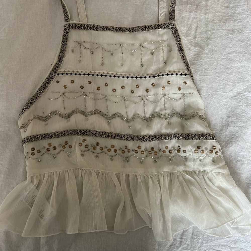 Free People Beaded Top